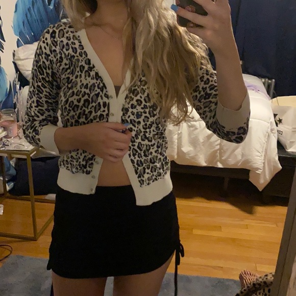 Urban Outfitters Tops - White Cheetah Vintage Cardigan